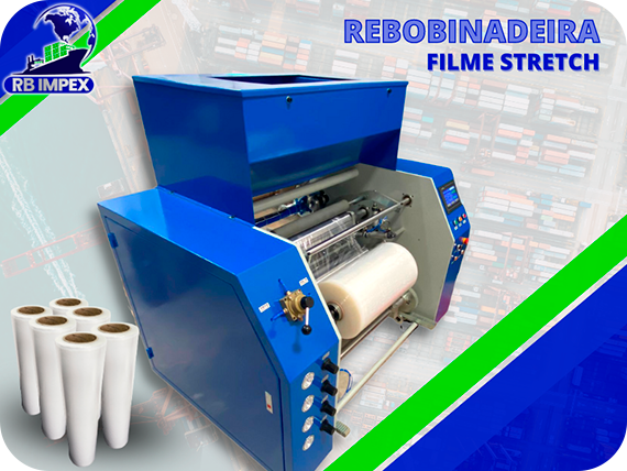 Rebobinadeira Filme Stretch - RB Impex