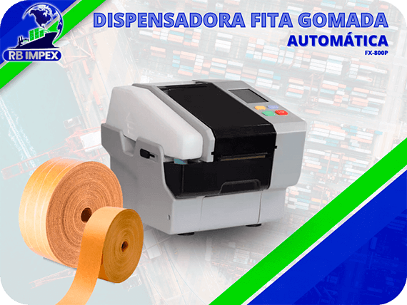 Dispensadora de Fita Gomada Automática