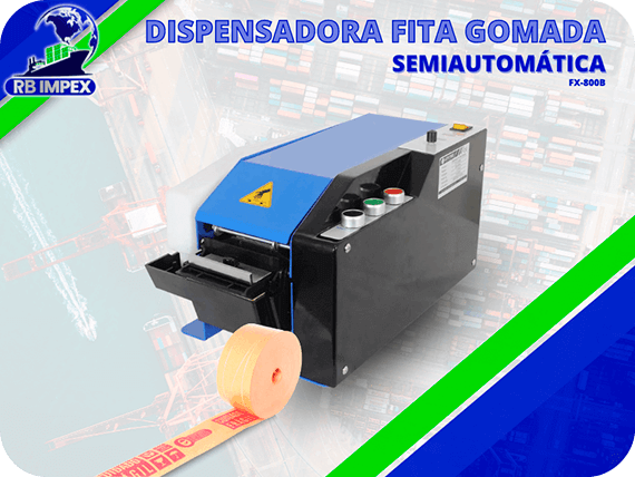 Dispensadora de Fita Gomada Semiautomática